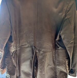 Vintage 1970s Clipper Mist Brown Leather Jacket